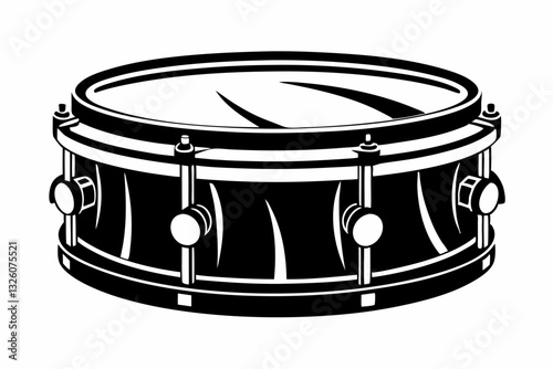 steel drum line art silhouette vector illustration