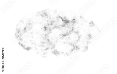 White clouds transparent background for illustration