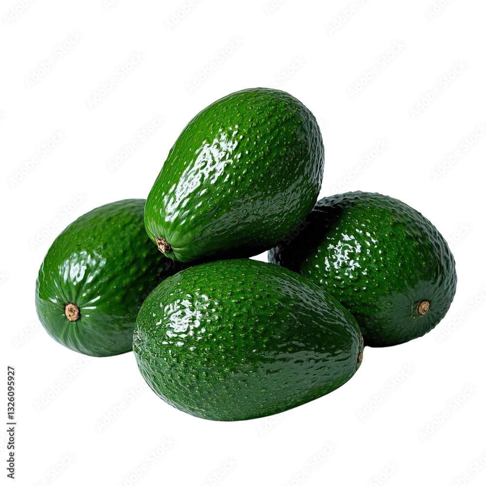 Avocado Fruit Image With Transparent Background, Generative AI Avocado Fruit Image With Transparent Background, Generative AI