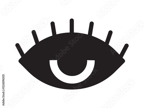 sore eye icon black