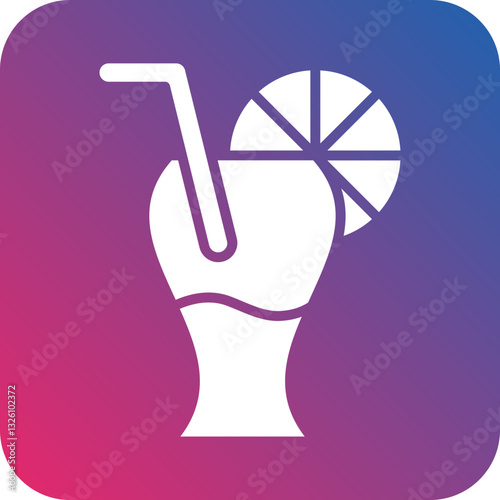 Cocktails icon style
