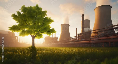 Green vs. Gray: A Battle of Nature and Industry