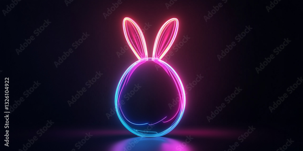 Digital Easter greeting featuring a bunny and an egg