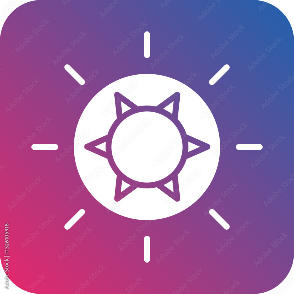 Sun icon style Sun icon style