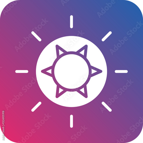 Sun icon style