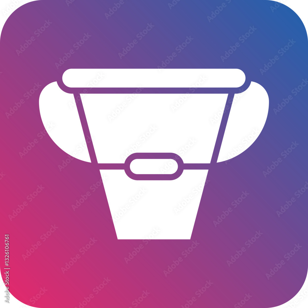 Bucket icon style Bucket icon style