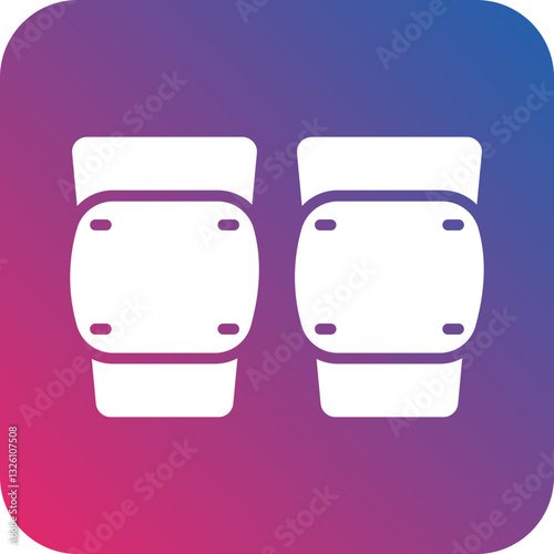 Knee Pad icon style