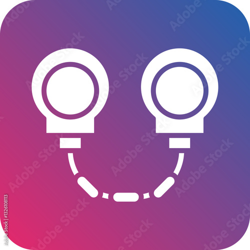 Hand Cuffs icon style