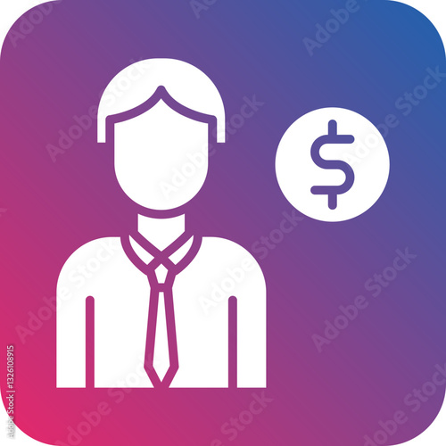 Male Croupier icon style