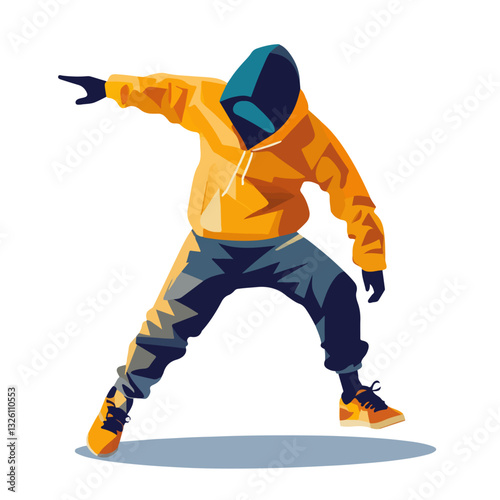 My Simple flat 2D icon hip hop dance collection isolated on a white background, vector, flat design, animation design, simple flat 2D icon, minimalist design, clipart