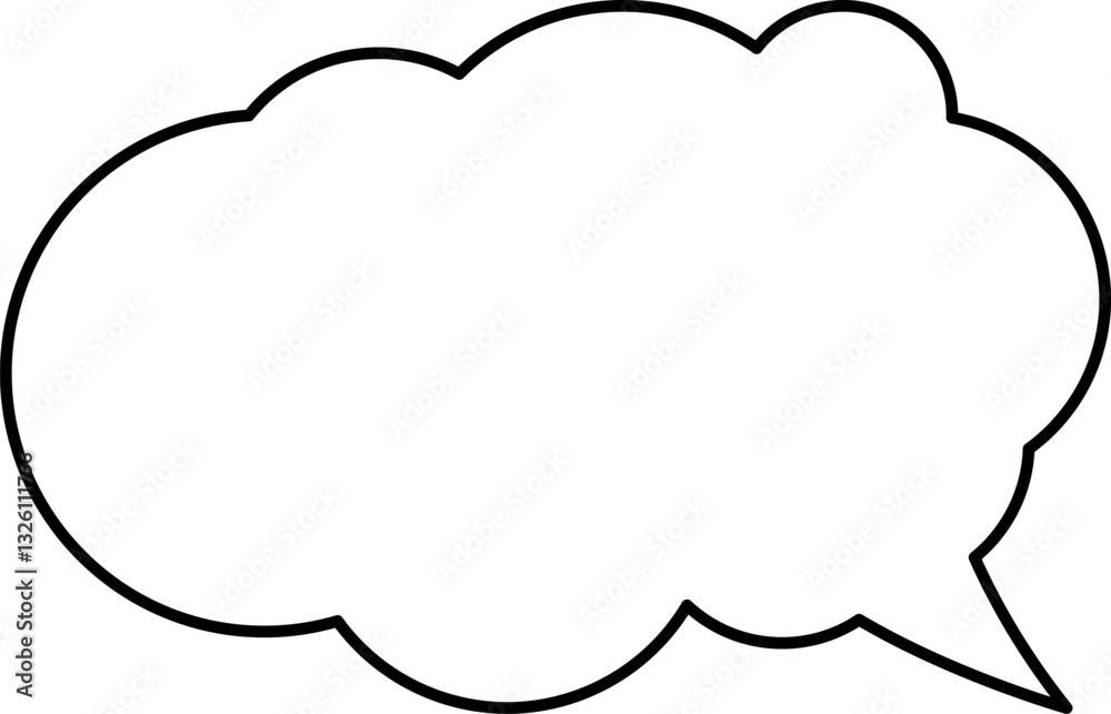 White speech bubble in flat design, chatting box, message box icon. Balloon doodle style of thinking sign symbol. Speech bubble isolated on background. White speech bubble in flat design, chatting box, message box icon. Balloon doodle style of thinking sign symbol. Speech bubble isolated on background.