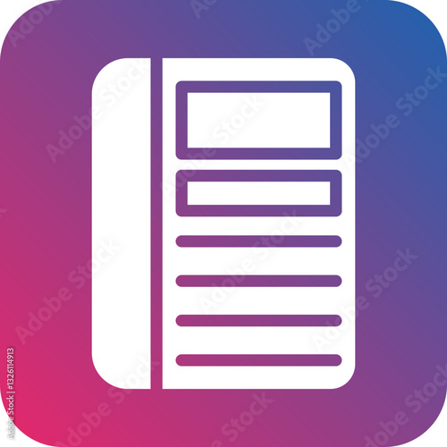 Magazine icon style