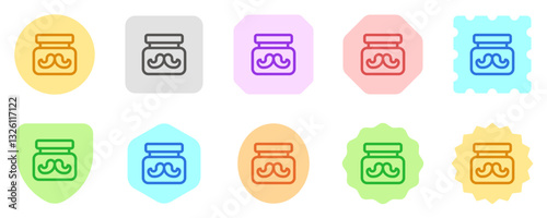 Editable mustache cream vector icon. Barbershop, lifestyle, grooming. Part of a big icon set family. Perfect for web and app interfaces, presentations, infographics, etc