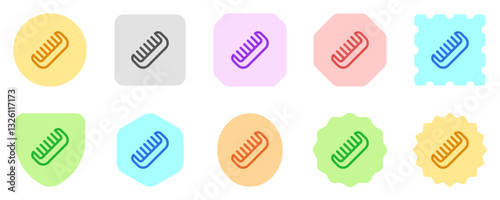 Editable hair comb vector icon. Barbershop, lifestyle, grooming. Part of a big icon set family. Perfect for web and app interfaces, presentations, infographics, etc