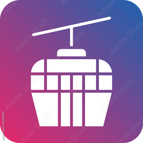Ski Lift icon style