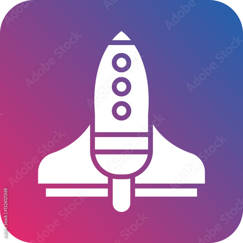 Fototapeta Naklejka Na Ścianę i Meble -  Rocket icon style