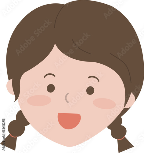 귀여운 아이 얼굴