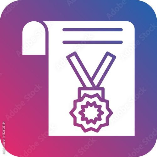 Diploma icon style