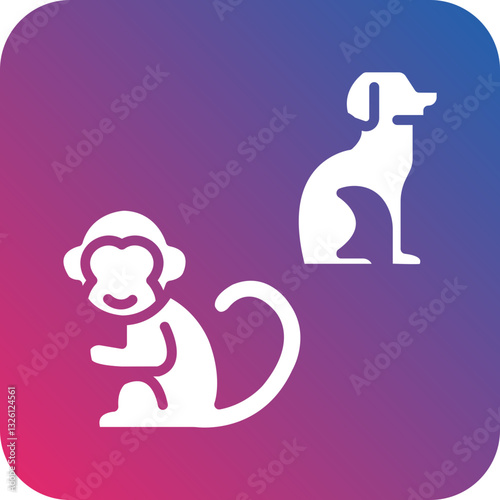 Animals icon style