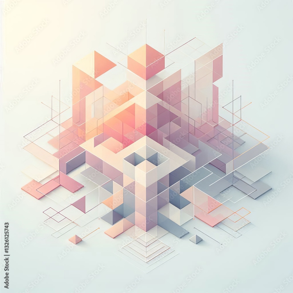 Obraz premium Geometry of Dawn 