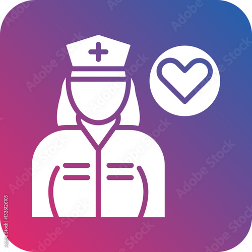 Caregiver Female icon style
