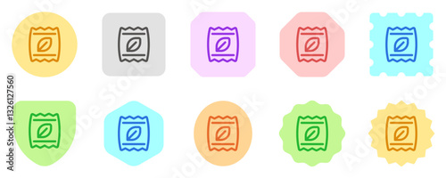Editable seed bags, fertilizer vector icon. Gardening, landscaping, horticulture. Part of a big icon set family. Perfect for web and app interfaces, presentations, infographics, etc