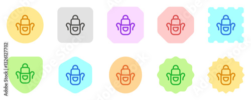 Editable apron vector icon. Apparel, gardening, cooking. Part of a big icon set family. Perfect for web and app interfaces, presentations, infographics, etc