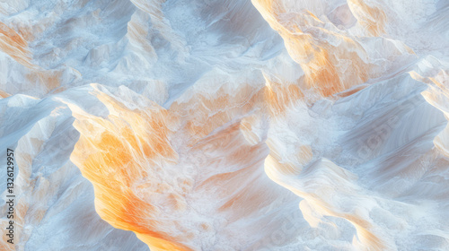 Wallpaper Mural Mesmerizing top view of realistic desert dunes with striking patterns Torontodigital.ca