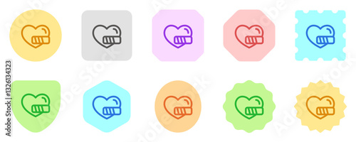 Editable life, heart, health point vector icon. Video game, game elements. Part of a big icon set family. Perfect for web and app interfaces, presentations, infographics, etc