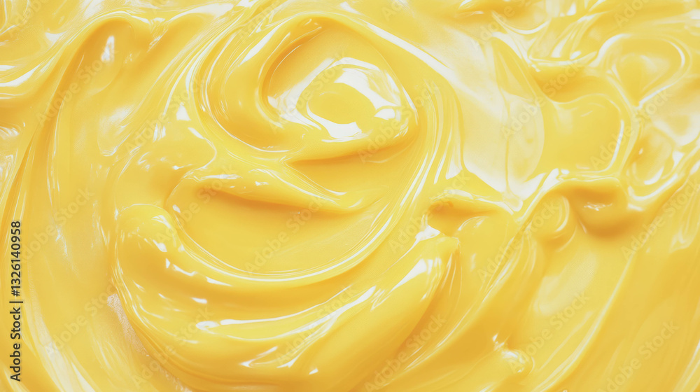 Close-up texture of honey mustard with swirls for culinary design Close-up texture of honey mustard with swirls for culinary design