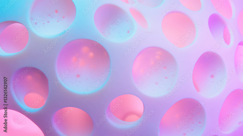 Abstract colorful pattern with swiss cheese texture and holes design Abstract colorful pattern with swiss cheese texture and holes design