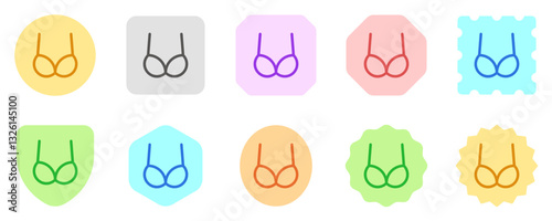 Editable bra, bikini vector icon. Clothing, fashion, apparel. Part of a big icon set family. Perfect for web and app interfaces, presentations, infographics, etc