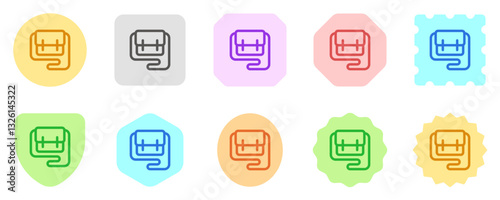 Editable sling bag vector icon. Clothing, fashion, apparel. Part of a big icon set family. Perfect for web and app interfaces, presentations, infographics, etc