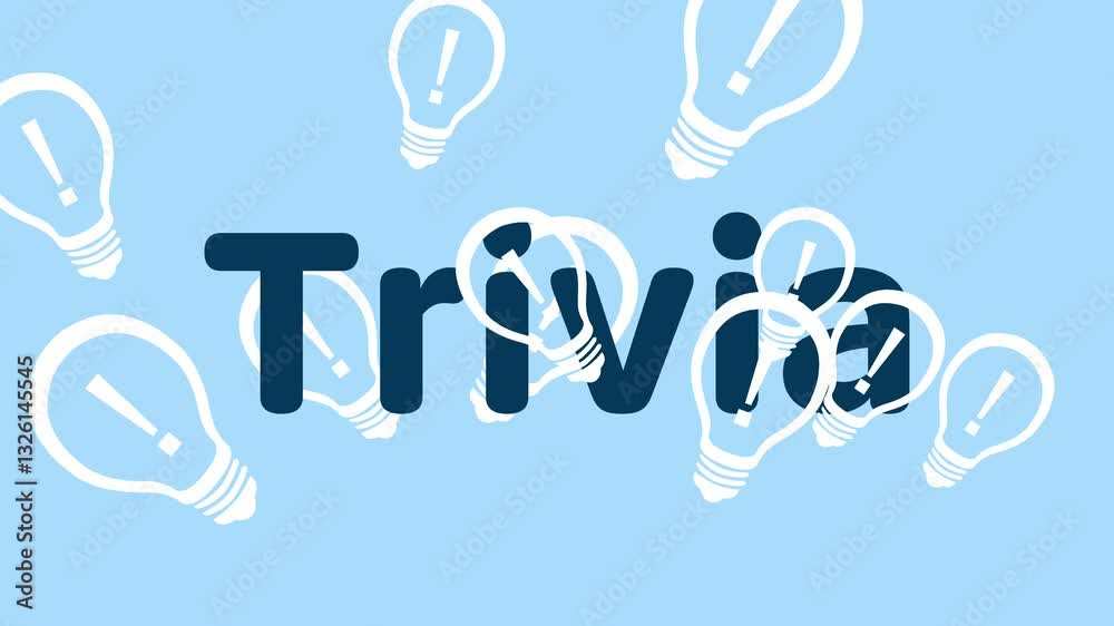 Trivia Bulbs Blue Bottom To Top Moving Text Trivia Bulbs Blue Bottom To Top Moving Text