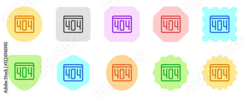 Editable 404 error, page not found vector icon. Part of a big icon set family. Perfect for web and app interfaces, presentations, infographics, etc