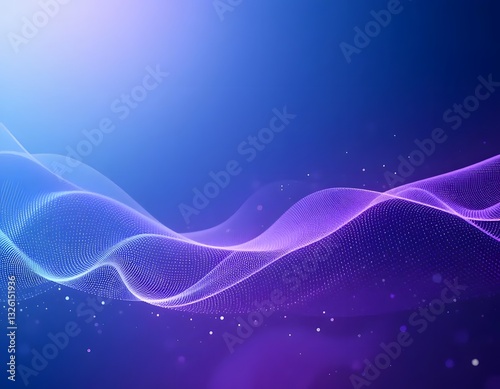 Abstract background of modern tech gradient waves 