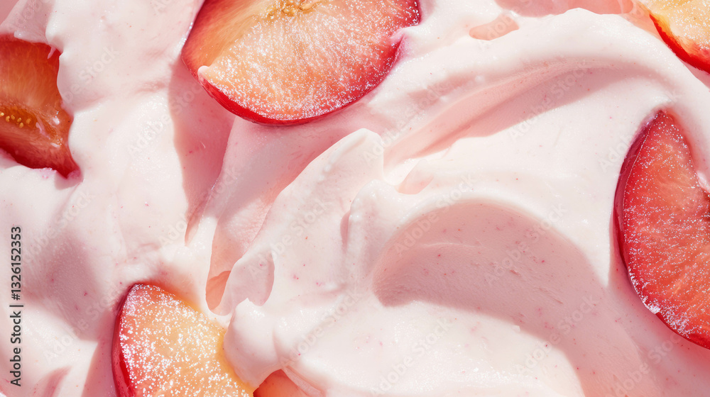 Creamy nectarine dessert texture for culinary inspiration and design Creamy nectarine dessert texture for culinary inspiration and design