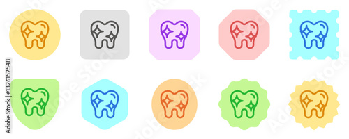 Editable healthy clean tooth vector icon. Dentistry, healthcare, medical. Part of a big icon set family. Perfect for web and app interfaces, presentations, infographics, etc