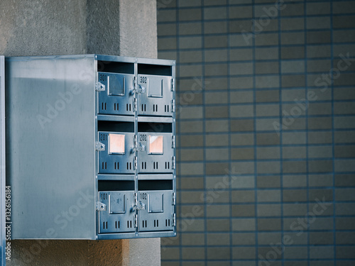 集合住宅の古い郵便受け