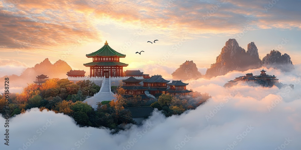 Fototapeta premium China travel banner