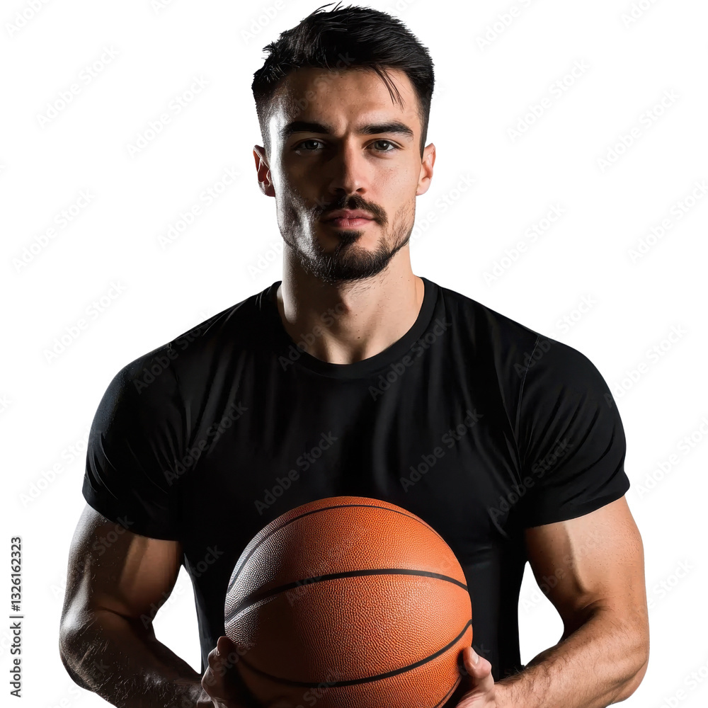 basketball player portrait on white background basketball player portrait on white background