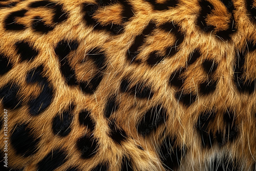 Close-up View of Exotic Leopard Fur Patterns and Textures Close-up View of Exotic Leopard Fur Patterns and Textures