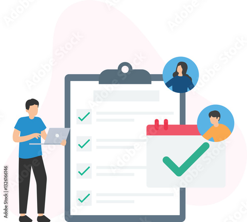Hr Checking Employee Profiles, The HR team is checking employee profiles, assessing performance, qualifications, career progression, skills development, and compliance.