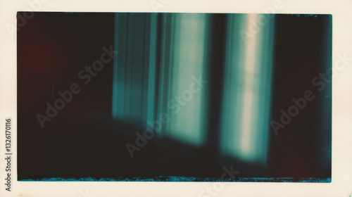 Vintage polaroid aesthetic with faded colors and textured background