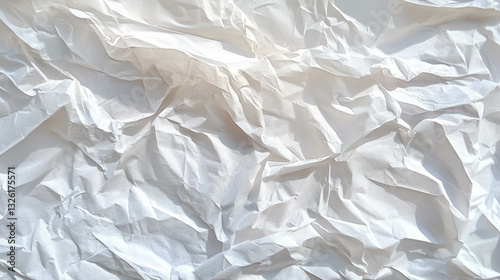 Abstract texture of crumpled tissue paper conveying thinness and chaos for creative design