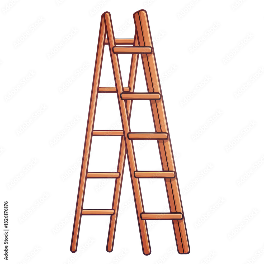 Ladder on a black background. Ladder on a black background.