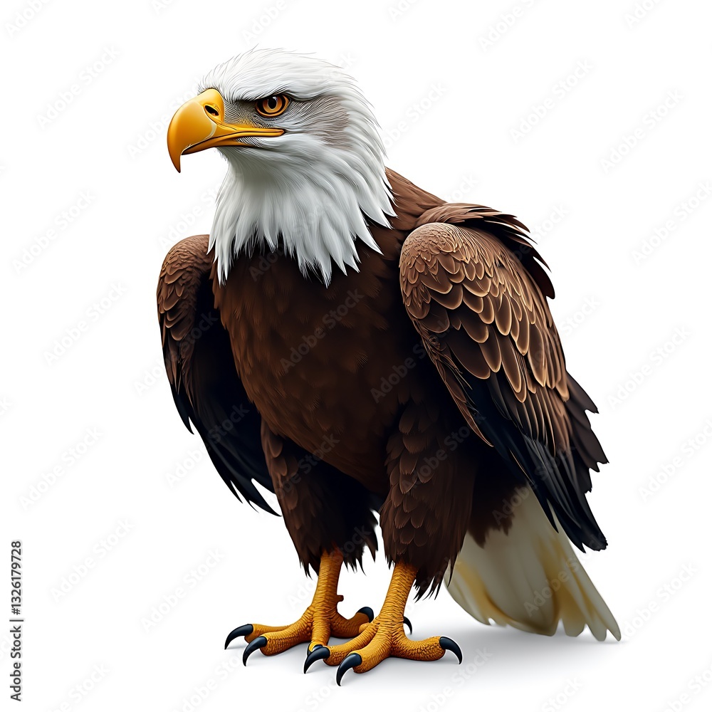 Obraz premium american bald eagle in flight