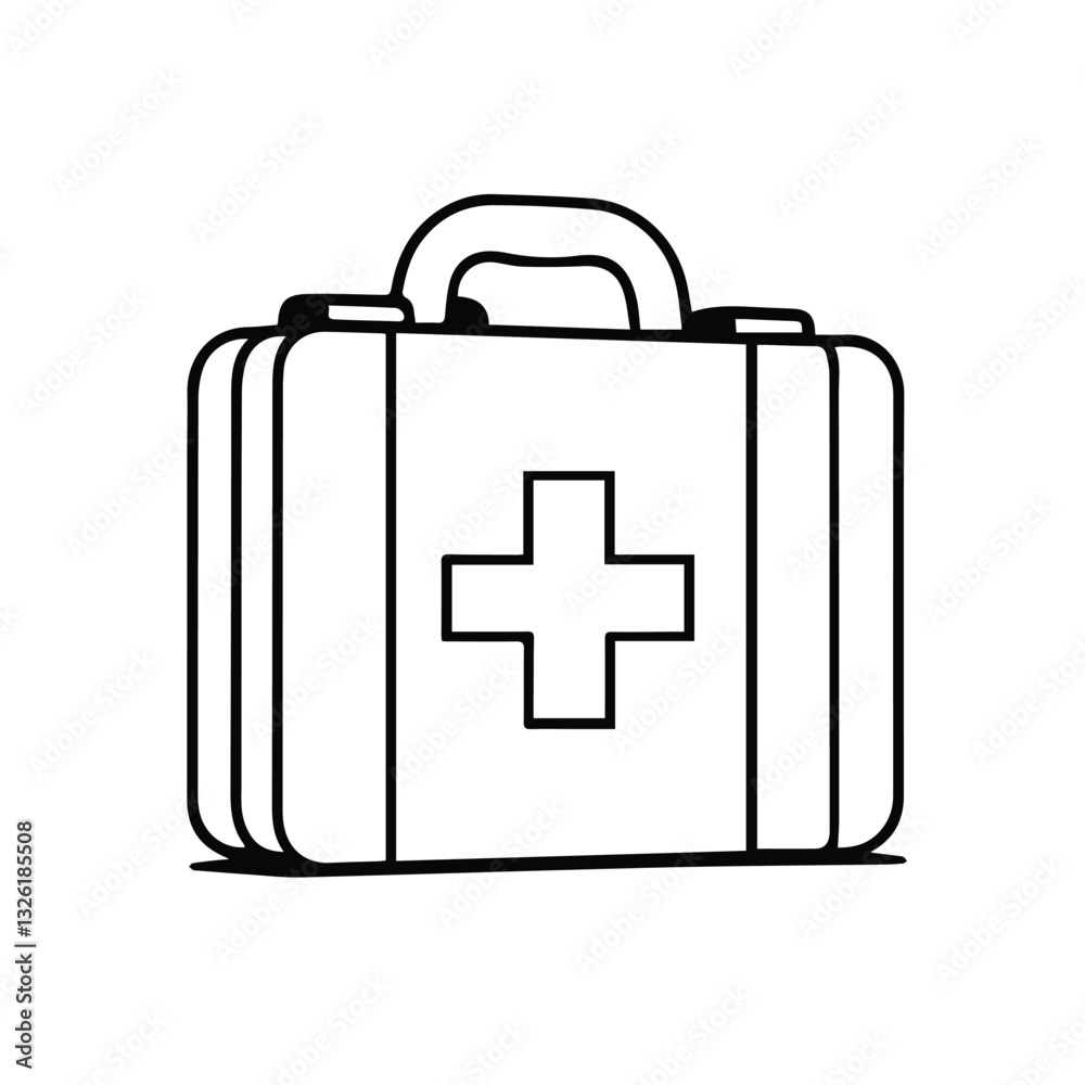 Obraz premium health nag outline for kids design 