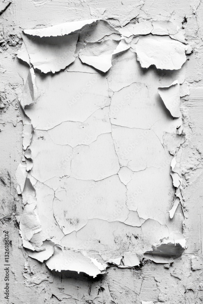 Obraz premium A close-up shot of a cracked wall in monochrome tones