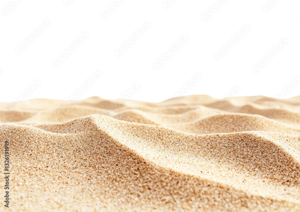 isolated transparent Background. Smooth sand pile with fine grains and even texture, creating serene landscape isolated transparent Background. Smooth sand pile with fine grains and even texture, creating serene landscape